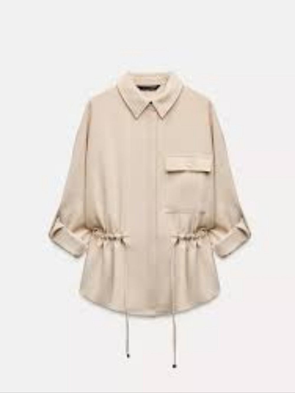 Zara Safari Crepe Top Jacket - Picture 5 of 10